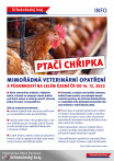 Mimořádná veterinární opatření s působností na celém území ČR 1